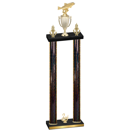Double Black Glacier Second Place Fishing Trophy