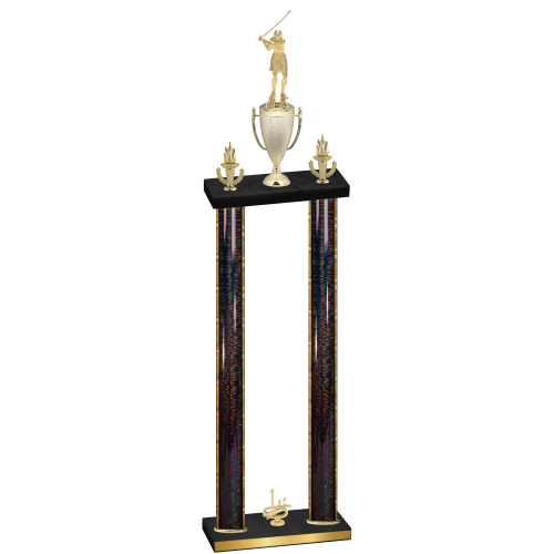 Double Black Glacier First Place Golf Trophy
