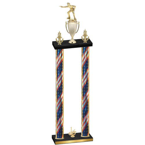 Double Flag USA First Place Shooter Trophy