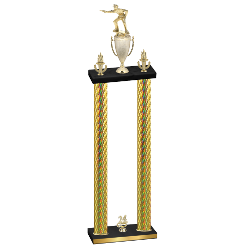 Double Gold Carbon Fiber Year Shooter Trophy