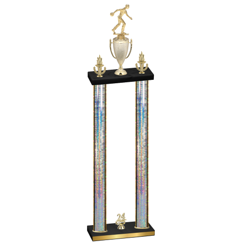 Double Silver Glacier Year Bowling Trophy