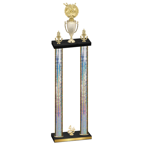 Double Silver Glacier Fourth Place Bowling Trophy