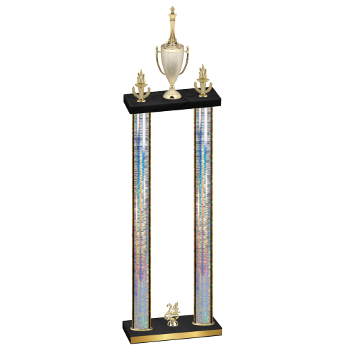Double Silver Glacier Year Chess Trophy