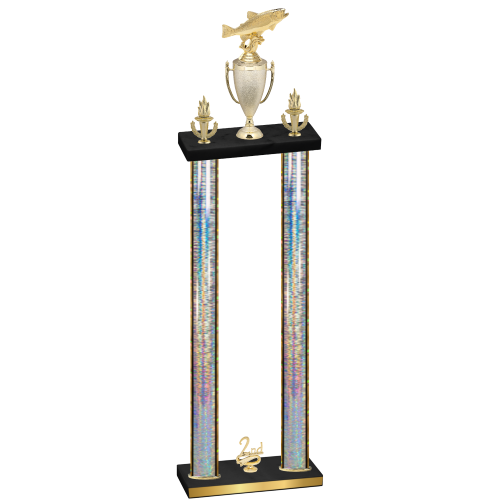 Double Silver Glacier Second Place Fishing Trophy