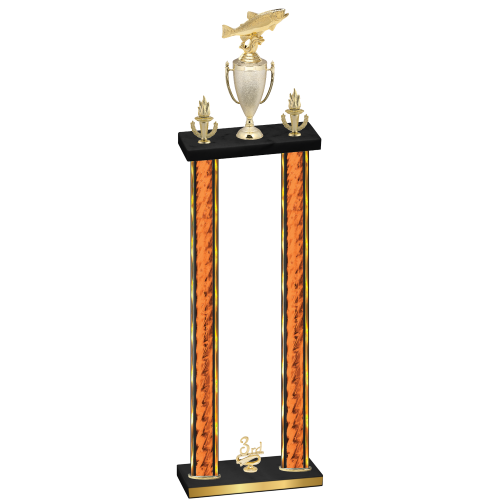 Double Orange Glacier Third Place Fishing Trophy