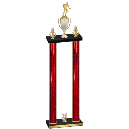 Double Red Glacier Year Rugby Trophy