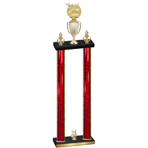 Double Red Glacier Year Bowling Trophy