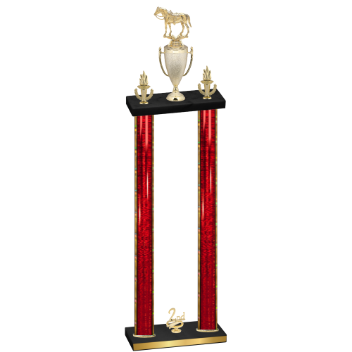 Double Red Glacier Second Place Horses Trophy