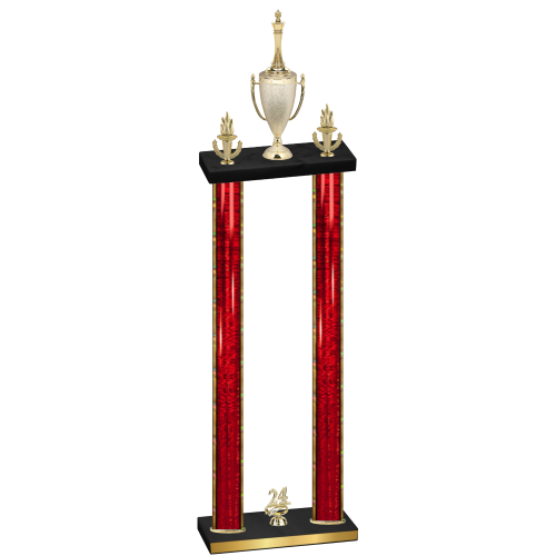 Double Red Glacier Year Chess Trophy