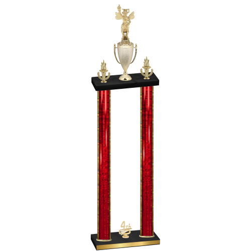 Double Red Glacier Fourth Place Academics Trophy