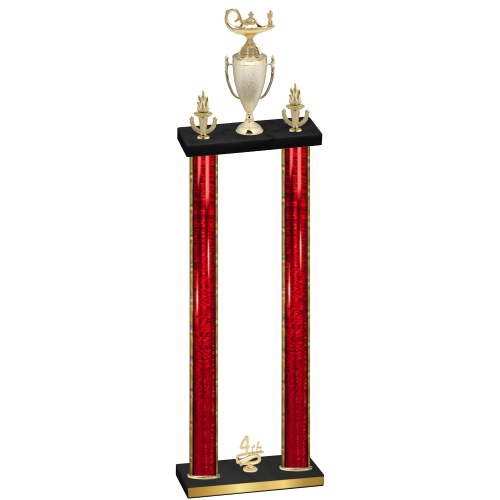 Double Red Glacier Fourth Place Academics Trophy