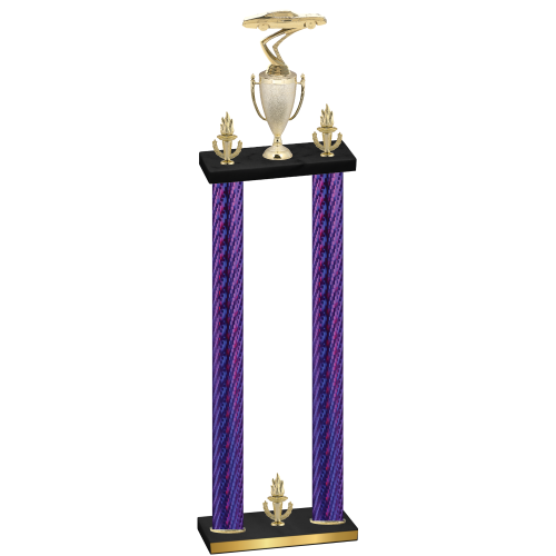 Double Purple Carbon Fiber Victory Cars Trophy