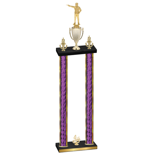 Double Purple Glacier Fourth Place Shooter Trophy