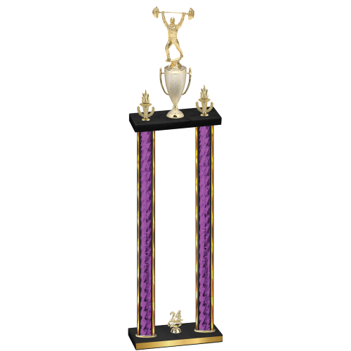 Double Purple Glacier Year Weights Trophy