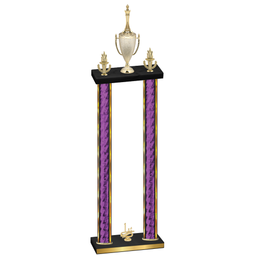 Double Purple Glacier First Place Chess Trophy