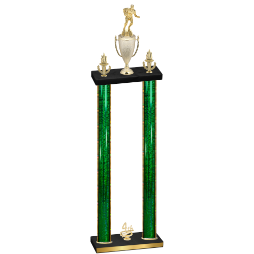 Double Green Glacier Fourth Place Rugby Trophy