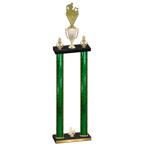 Double Green Glacier Fourth Place Rugby Trophy