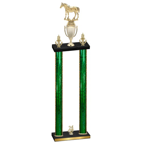 Double Green Glacier Year Horses Trophy