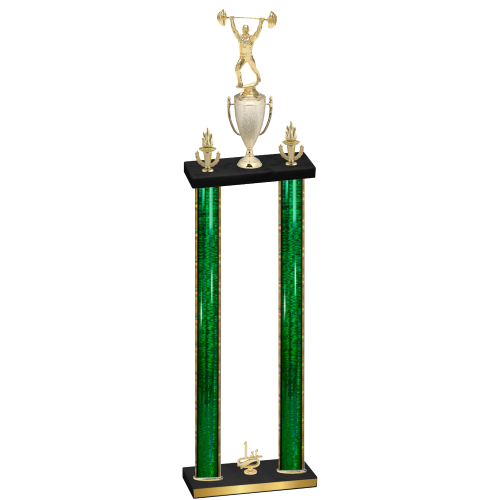 Double Green Glacier First Place Weights Trophy