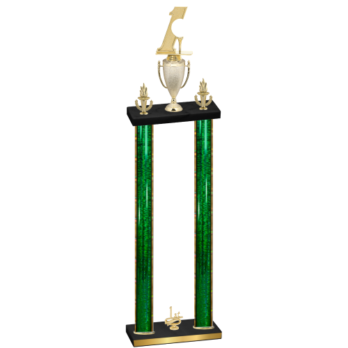 Double Green Glacier First Place Golf Trophy