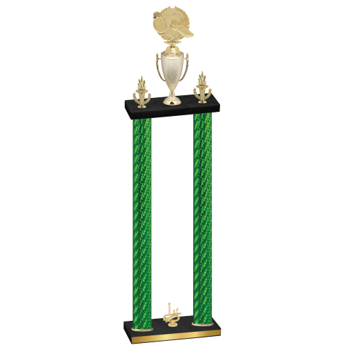 Double Green Carbon Fiber First Place Running Trophy