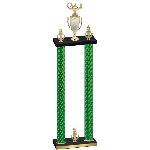 Double Green Carbon Fiber Victory Academics Trophy