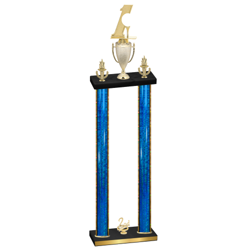 Double Blue Glacier Second Place Golf Trophy