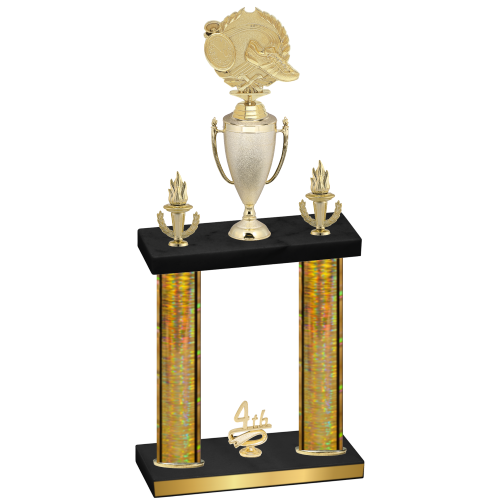 Double Gold Glacier Fourth Place Running Trophy