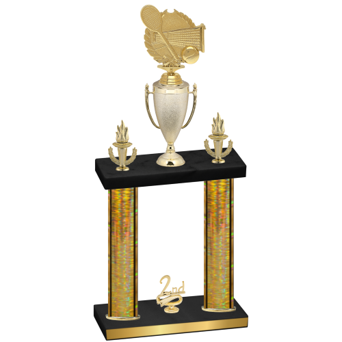 Double Gold Glacier Second Place Tennis Trophy