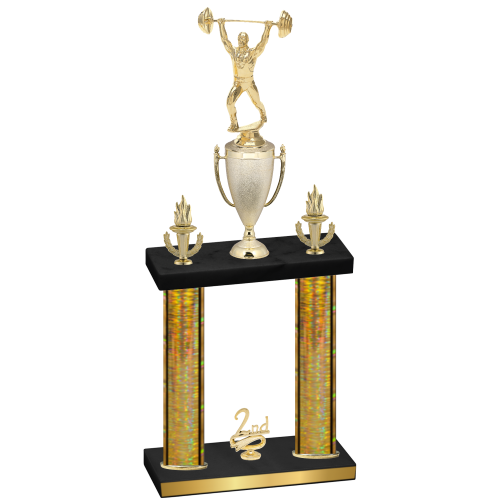 Double Gold Glacier Second Place Weights Trophy