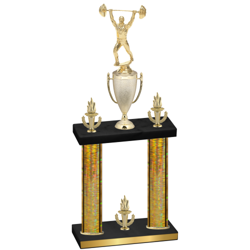 Double Gold Glacier Victory Weights Trophy