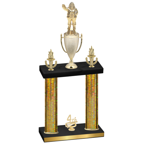 Double Gold Glacier Fourth Place Holiday Trophy