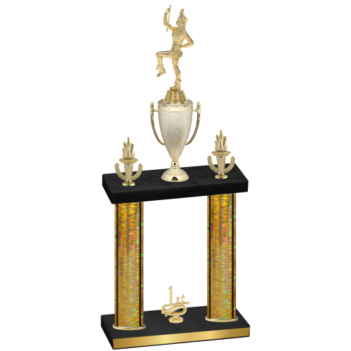 Double Gold Glacier First Place Majorette Trophy