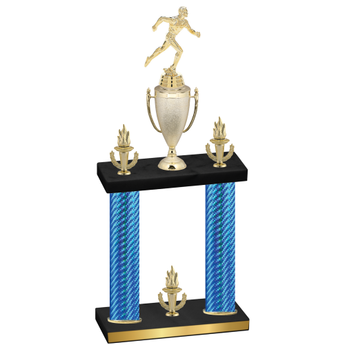 Double Blue Carbon Fiber Victory Running Trophy