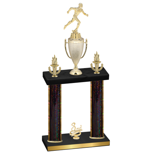 Double Black Glacier Third Place Running Trophy