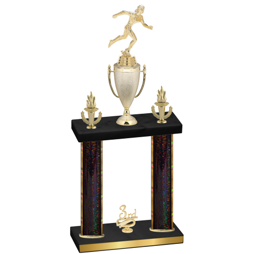 Double Black Glacier Third Place Running Trophy