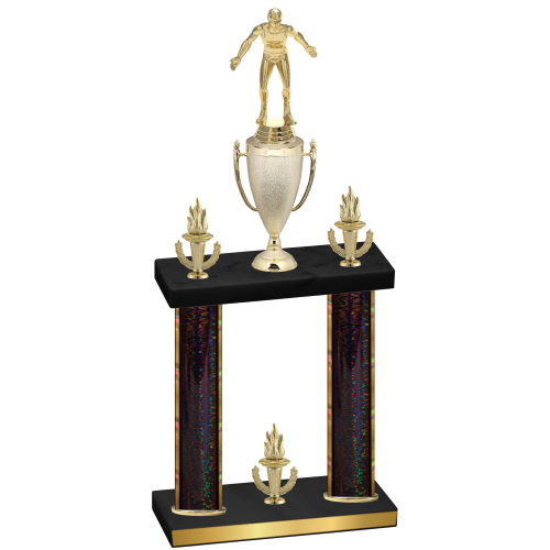 Double Black Glacier Victory Wrestling Trophy