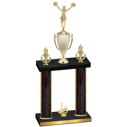 Double Black Glacier First Place Cheerleading Trophy