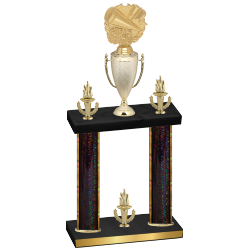 Double Black Glacier Victory Cheerleading Trophy
