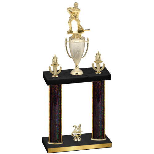 Double Black Glacier Year Hockey Trophy