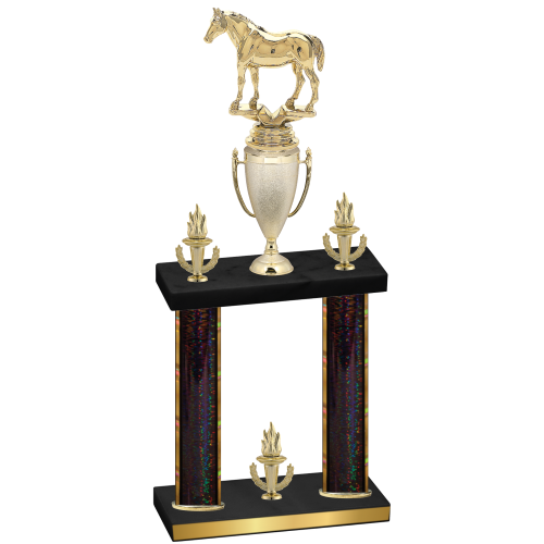 Double Black Glacier Victory Horses Trophy