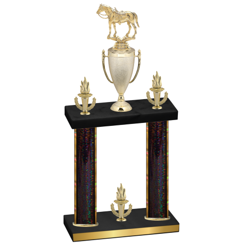Double Black Glacier Victory Horses Trophy