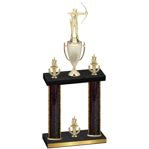 Double Black Glacier Victory Archery Trophy