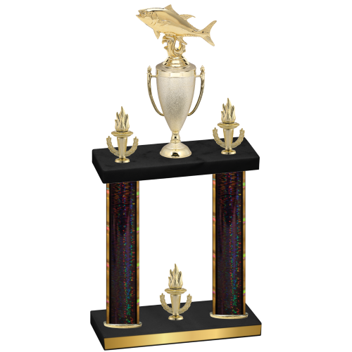 Double Black Glacier Victory Fishing Trophy