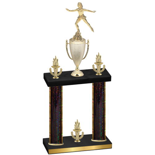 Double Black Glacier Victory Skater Trophy