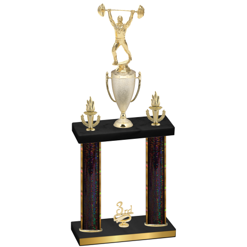 Double Black Glacier Third Place Weights Trophy
