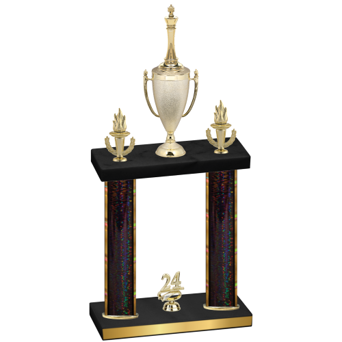 Double Black Glacier Year Chess Trophy