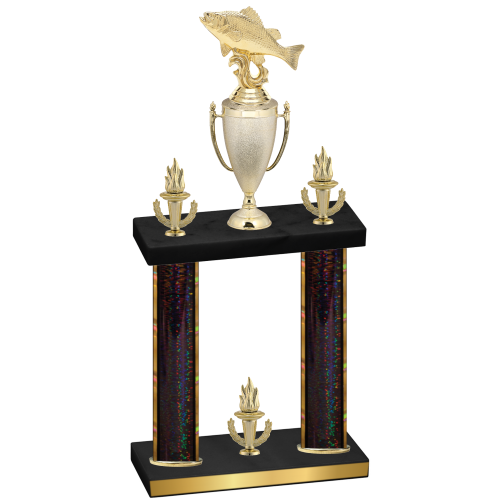 Double Black Glacier Victory Fishing Trophy