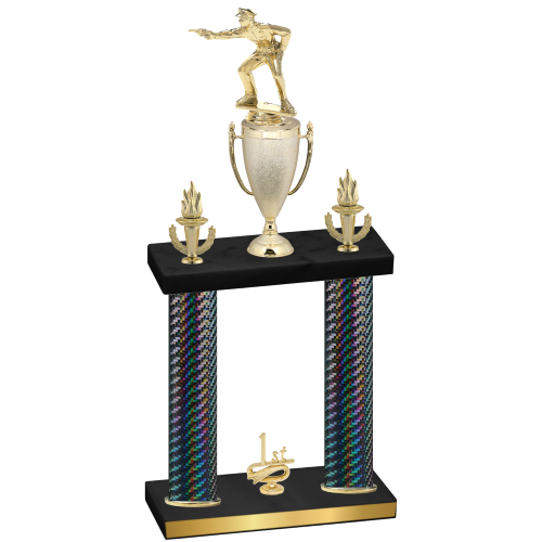 Double Black Carbon Fiber First Place Shooter Trophy