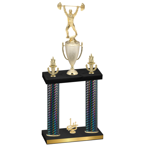 Double Black Carbon Fiber First Place Weights Trophy